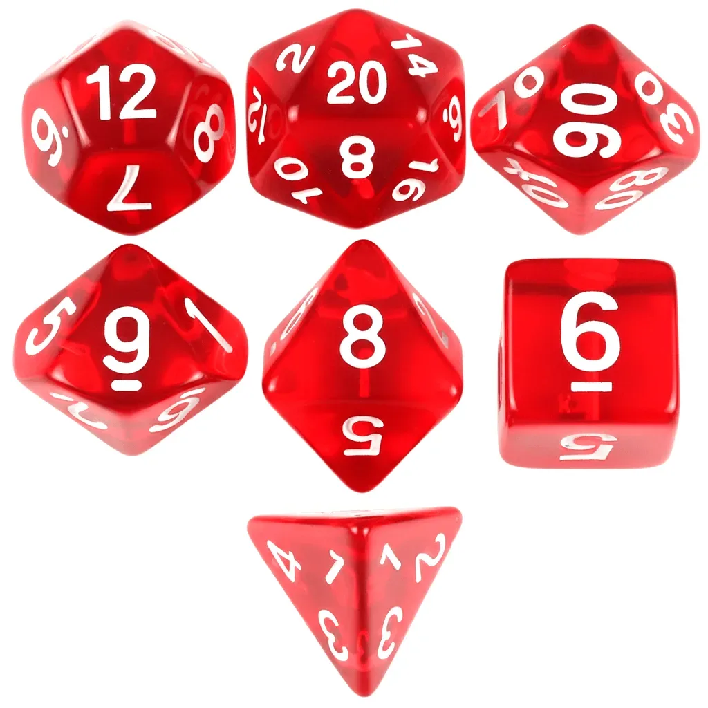 Kit 7 Dados Rpg de Mesa